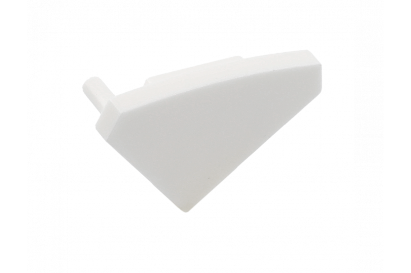 End cap for GLAX profile angled - applied left and right white (10 pcs. in blister 1208964271