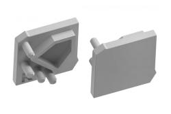 Triangular sheath cap for GLAX profiles angular - applied left and right silver (10 pcs/blis) 1208964274