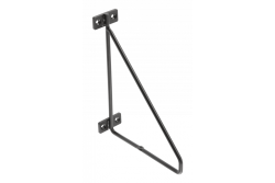 Shelf support BAR, 21x17 cm, black mat 1208965216