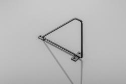 Shelf support BAR, 21x17 cm, black mat 1208965216