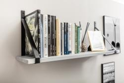 Shelf support GINO, 30x22 cm, black mat 1208965224