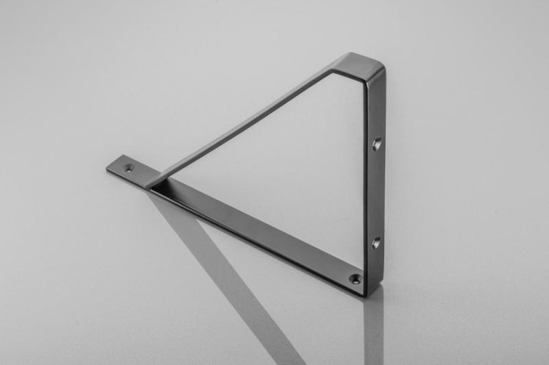 Shelf support GINO, 30x22 cm, black mat 1208965224