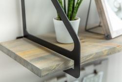 Shelf support INGRID, 26x23 cm, black mat 1208965232