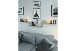 Shelf support ROD, 21x17cm, black mat 1208965251