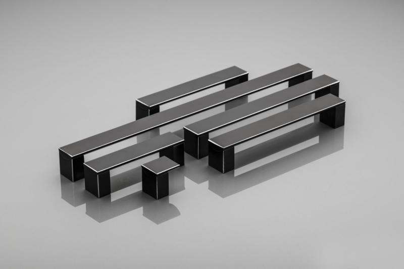 Aluminium handle ARES C=128mm black 1208965473