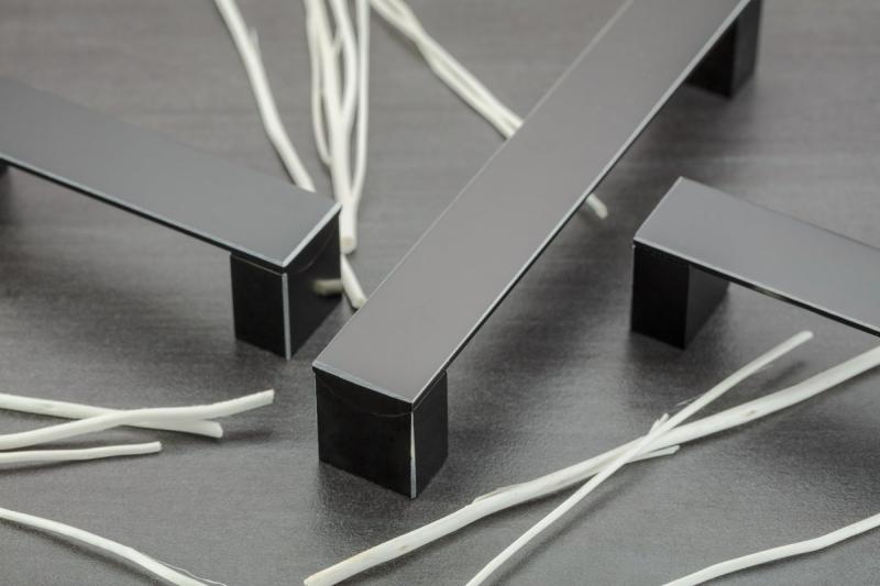 Aluminium handle ARES C=224mm black 1208965476