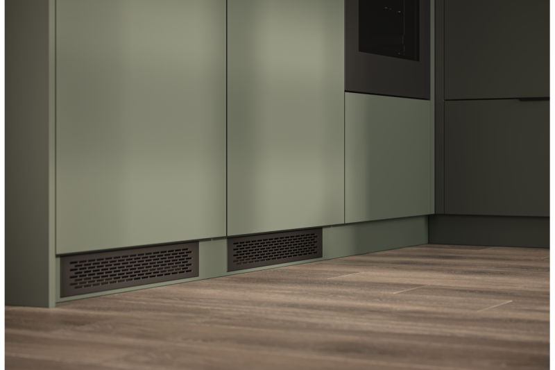 Aluminium holder GTV HEXI, C= 64, L=96, matt black 1208965589