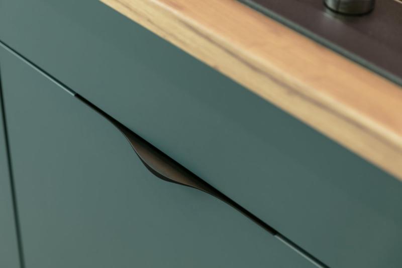 Aluminium holder PICADO C=352/796/18 mm matt black 1208965647