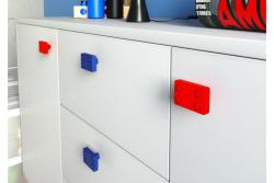 Rubber handle Block blue 1208965669