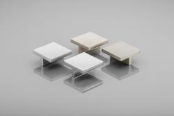 Zamak handle 60x60mm C=32mm aluminium 1208965781