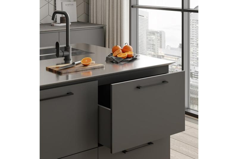 Zamak handle 819 C=256mm black 1208965847