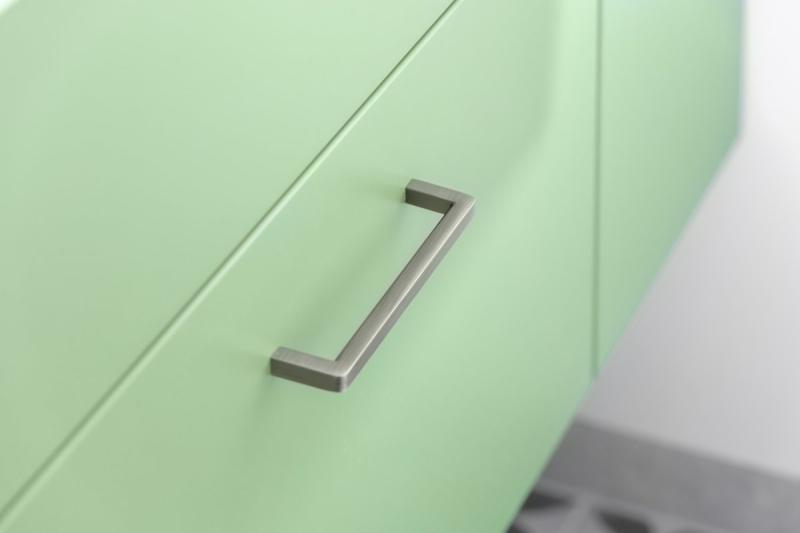 Zamak handle BAGIO 128mm, brushed titanium 1208965883