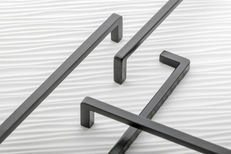 Zamak handle BAGIO C=128 mm black matt 1208965885