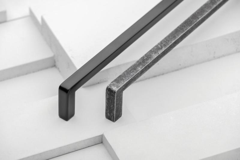 Zamak handle BAGIO C=192 mm black matt 1208965903