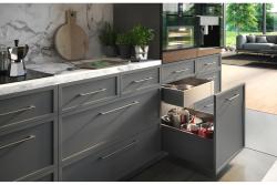 Zamak handle CAPRI, C = 128 mm, matt black 1208965942