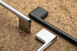 Zamak handle CAPRI, C = 192 mm, black chrome 1208965952