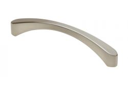 Zamak handle Shape art CLEO C=128mm brushed steel 1208965968