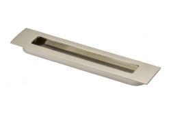 Zamak handle E6 C=160mm brushed steel 1208965989