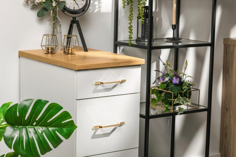 Cland bracket FLAVIO C=128 mm brass 1208966012