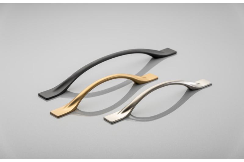 Zamak handle FLOW C = 192 mm inox 1208966037