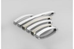 Zamak handle G1 C=192mm brushed steel 1208966064