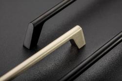 Zamak handle G2 C=160mm brushed steel 1208966081