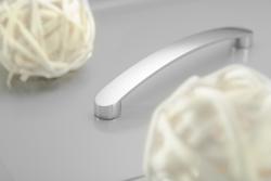 Zamak handle GENUA C=128mm aluminium 1208966088