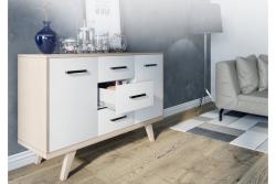 Zamak handle MONA C=192 mm chrome/black 1208966131