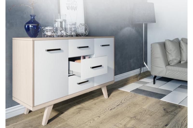 Zamak handle MONA C=256 mm chrome/black 1208966133