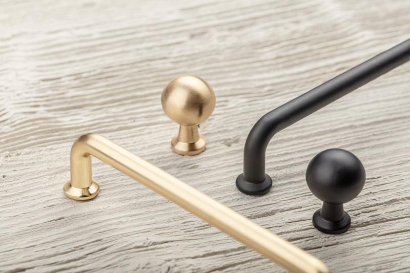 NORD zamak handle, C=128 mm, gold, brushed 1208966145