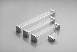 Zamak handle OLIVA C=192mm chrome feet + transparent acrylic 1208966157