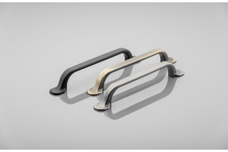Zamak handle RETRIS C = 128 mm, antique brass 1208966191