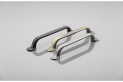 Zamak handle RETRIS C = 128 mm black matt 1208966193