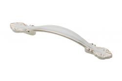 Zamak handle ROYAL2 C=96mm white/gold 1208966196