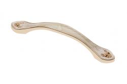 Zamak handle ROYAL C=96mm amber/gold 1208966198