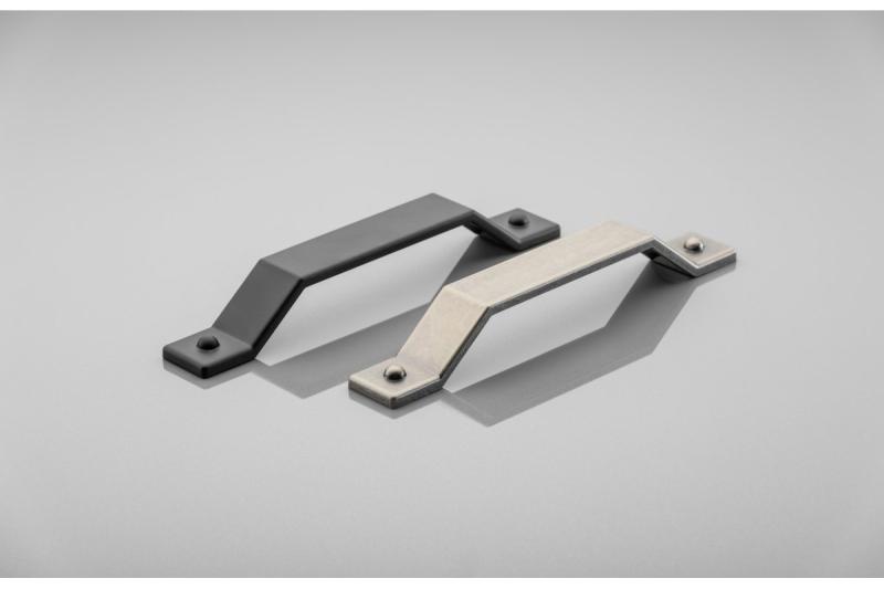 Zamak handle STEP C = 160 mm, antique silver 1208966204