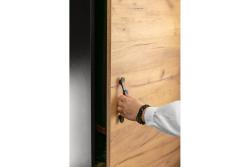 Zamak handle VENICE C = 128 mm black matt 1208966229