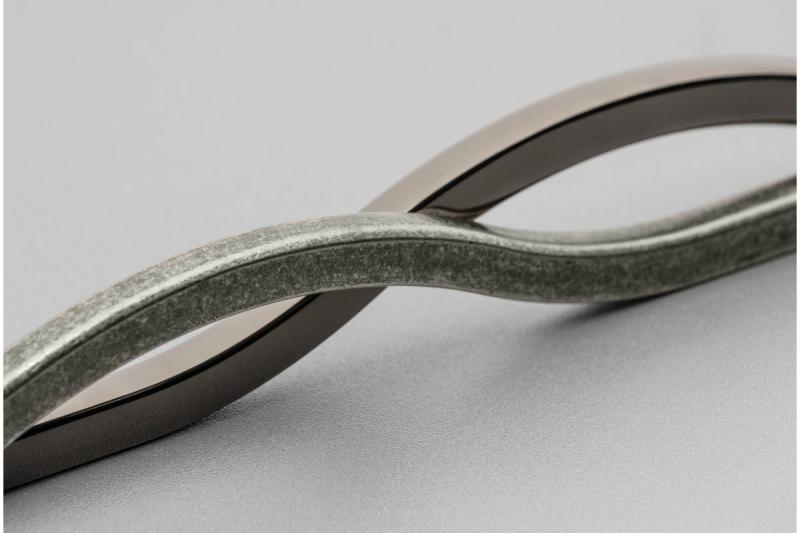 Zamak handle VITO C=160 mm black chrome (BN) 1208966244