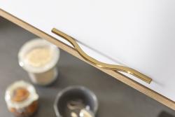 Zamak handle VITO C = 160 mm golden brass 1208966245