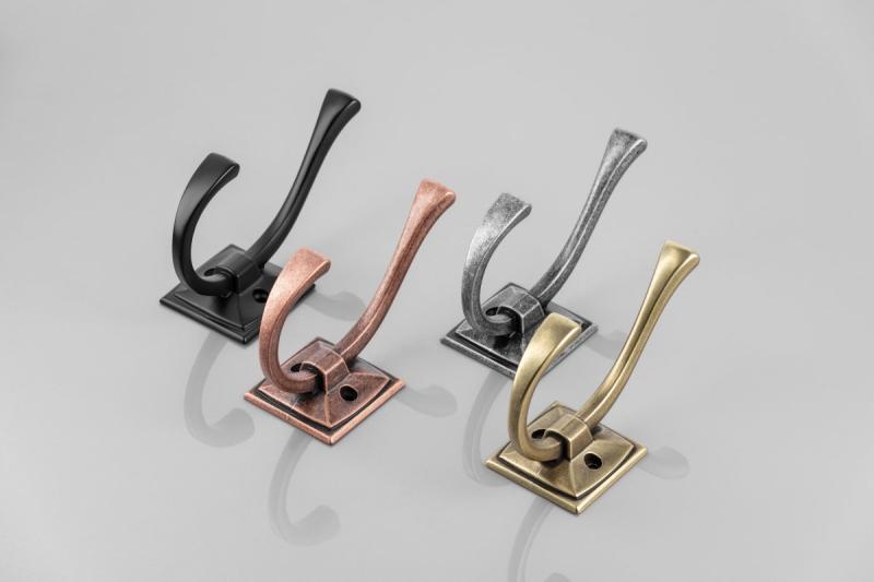 Zamak hanger Madryt, antique brass 1208966542