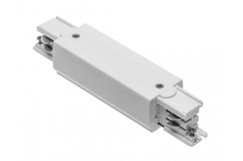 Electric Connector for X-RAIL Three-Phase Busbar, power supply available, 166x35mm, white 1208966582