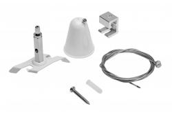 Suspension Kit for X-RAIL Three-Phase Busbar, 1.5m wire, Easy Click mounting, micropositioner, white 1208966598