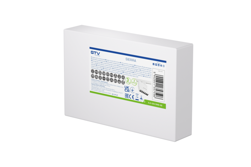 LED track light fixture SIERRA,18W,1620lm,AC220-240V,50/60 Hz,PF>0,9,Ra≥80,IP20,IK08,4000K,48°,white 1208966626