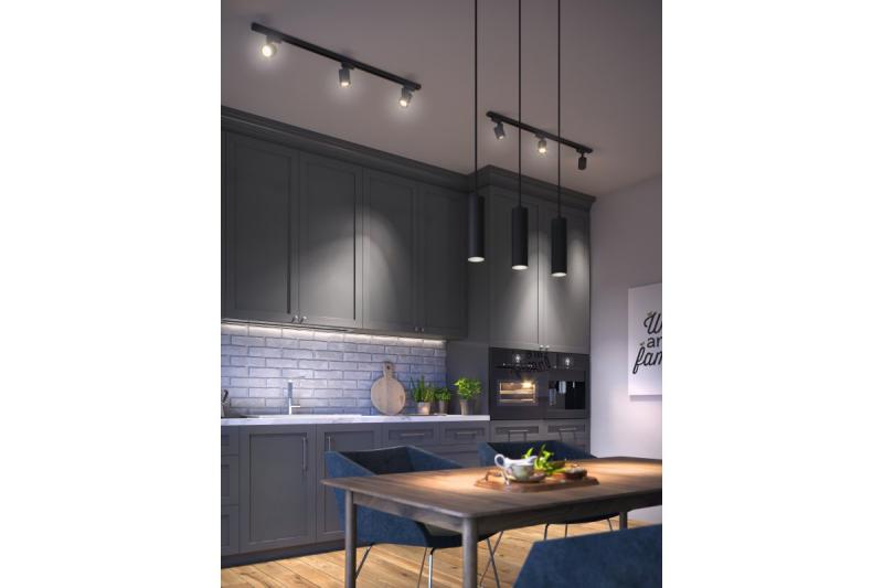 Set TRAX, 3 fixtures for circuit track, 3xGU10,max. 20*3, 1-circuit track 1M,AC220-240V, black 1208966628