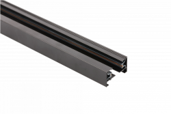 Busbar 1-phase, 2-line, surface-mounted or suspended, length 2m, black 1208966639