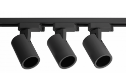 TRAX BIS set, 3 luminaires for 1-phase busbar, 1m, 3xGU10, max. 3x20W, AC220-240V, black 1208966661