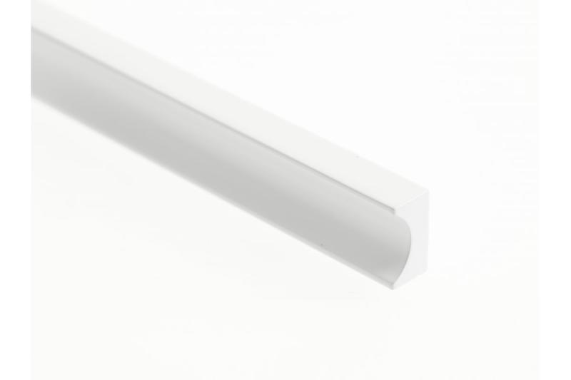 Furniture handle GTV GROOVE, C=160 mm, L=190 mm, Al, white matt 1208966980