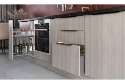 Furniture handle GTV TREX CROSS, C=32 mm, L=50 mm, Al, matt black 1208967006