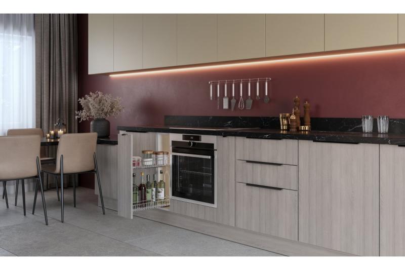 Furniture handle GTV TREX CROSS, C=32 mm, L=50 mm, Al, matt black 1208967006