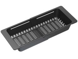Quadri zwart verstelbare restenbakje 320/460 x 185mm voor  spoelbakken 1208967541